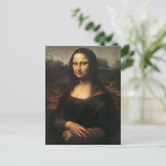 Mona Lisa Briefkaart (Staand voorkant)