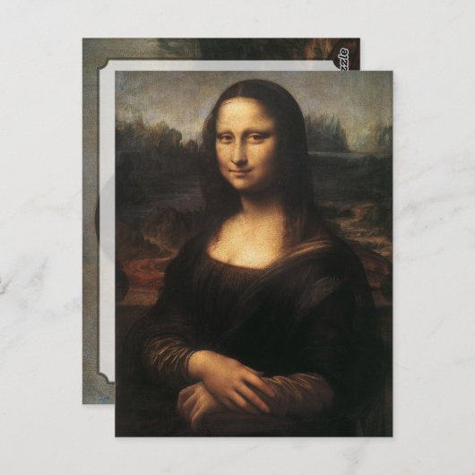 Mona Lisa Briefkaart (Voorkant / Achterkant)