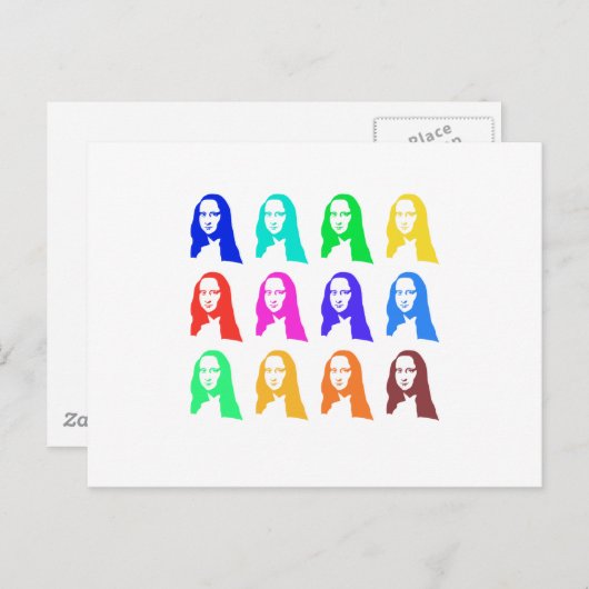 Mona Lisa Briefkaart (Voorkant / Achterkant)