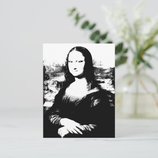 Mona Lisa Briefkaart (Staand voorkant)