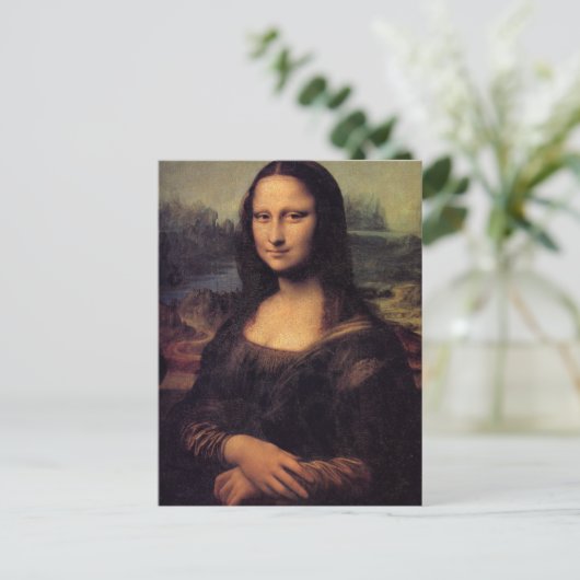 Mona Lisa Briefkaart (Staand voorkant)