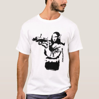 Mona Lisa Bristol Banksy grappige lange hoes T-shirt