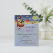 Mona Lisa bruidsdouche uitnodiging (Staand voorkant)