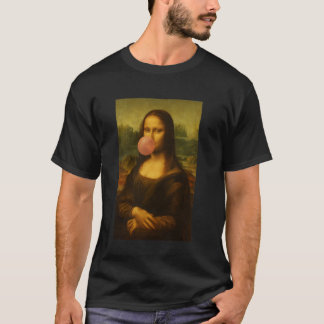 Mona Lisa Bubble Gum Parodie Kunstgeschiedenis Hum T-shirt