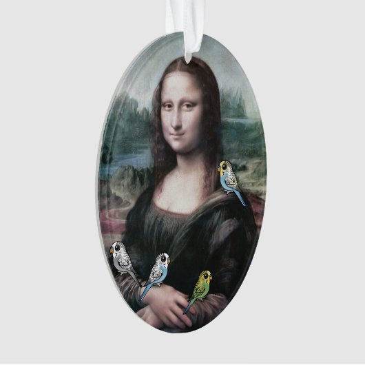 Mona Lisa & Budgies Ornament (voorkant)