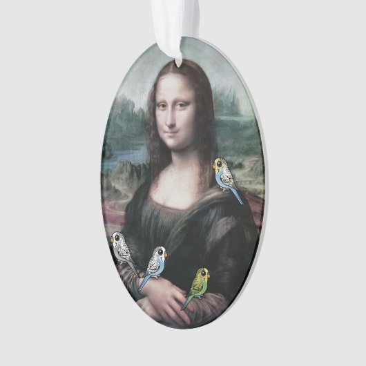 Mona Lisa & Budgies Ornament (voorkant)