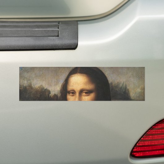 Mona Lisa Bumpersticker (Op auto)