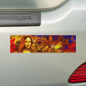 Mona Lisa Bumpersticker (Op auto)