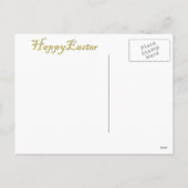 Mona Lisa Bunny Ears Easter Feestdagenkaart (Achterkant)