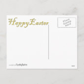 Mona Lisa Bunny Ears Easter Feestdagenkaart (Achterkant)