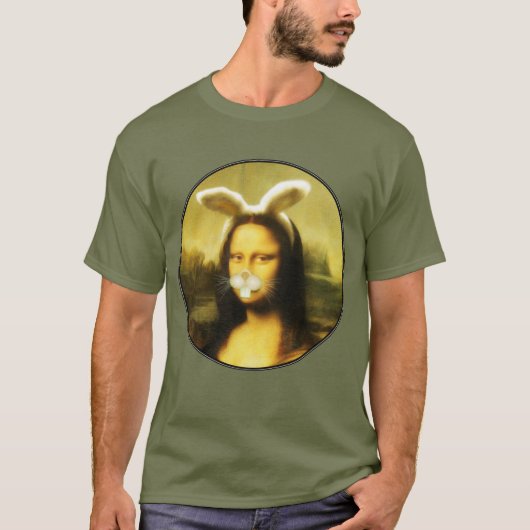 Mona Lisa Bunny Ears Easter T-shirt (Voorkant)