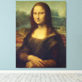 Mona Lisa By Leonardo Da Vinci Canvas Afdruk (Insitu (Houten vloer))