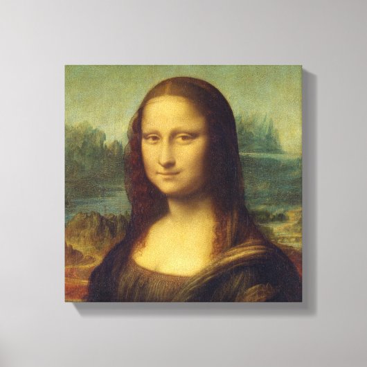 Mona Lisa By Leonardo Da Vinci Canvas Afdruk (Voorkant)