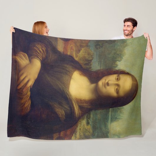 Mona Lisa By Leonardo Da Vinci Fleece Deken (In situ)
