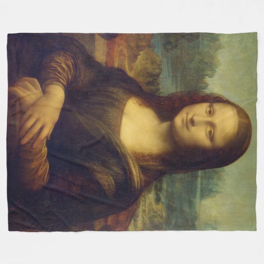 Mona Lisa By Leonardo Da Vinci Fleece Deken (Voorkant (Horizontaal))