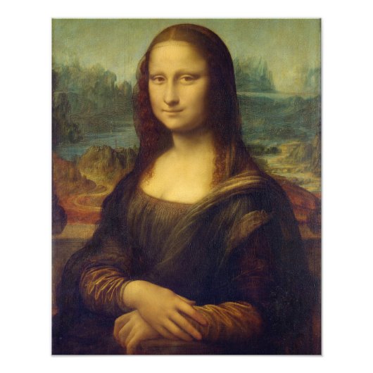 Mona Lisa By Leonardo Da Vinci Foto Afdruk (Voorkant)