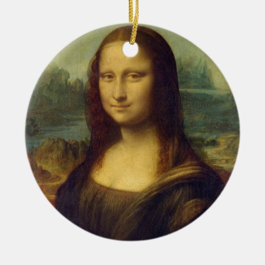 Mona Lisa by Leonardo Da Vinci Keramisch Ornament (Voorkant)