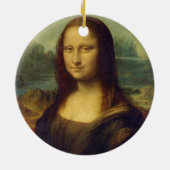 Mona Lisa by Leonardo Da Vinci Keramisch Ornament (Achterkant)