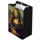 Mona Lisa by Leonardo Da Vinci Medium Cadeauzakje (Voorkant Gekanteld)