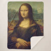 Mona Lisa By Leonardo Da Vinci Sherpa Deken (Voorkant)