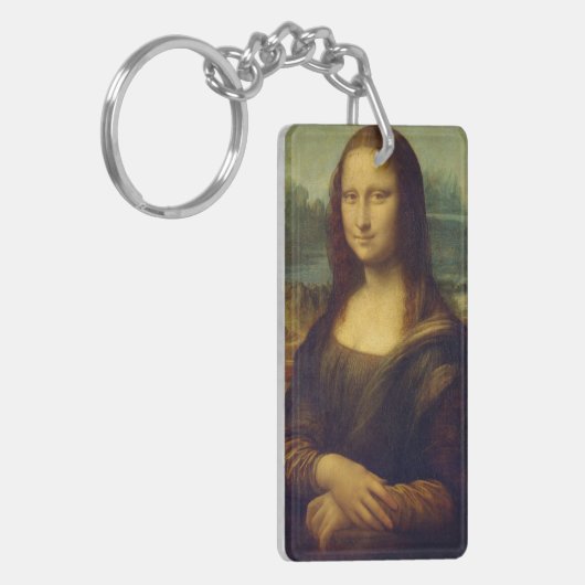 Mona Lisa by Leonardo Da Vinci Sleutelhanger (Voorkant Links)