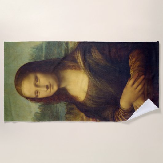 Mona Lisa By Leonardo Da Vinci Strandlaken (Voorkant)