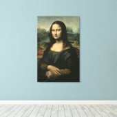Mona Lisa, c.1503-6 Canvas Afdruk (Insitu (Houten vloer))