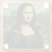 Mona Lisa, c.1503-6 Glazen Onderzetter (Achterkant)