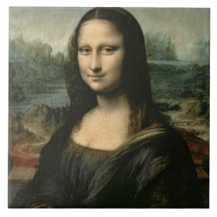 Mona Lisa, c.1503-6 (olie op het paneel) Tegeltje