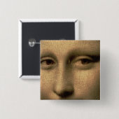 Mona Lisa, c.1503-6 Vierkante Button 5,1 Cm (Voorkant /achterkant)