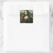 Mona Lisa, c.1503-6 Vierkante Sticker (Tas)