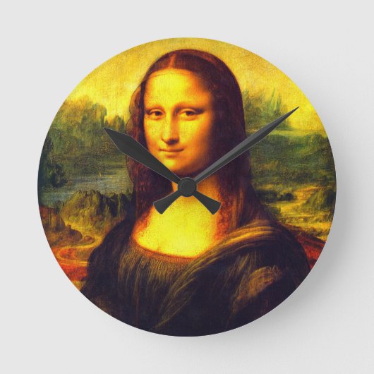 Mona Lisa cadeau Ronde Klok (Voorkant)