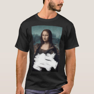Mona Lisa Cake grappig ,Taart gegooid Mona Lisa T-shirt