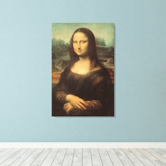 Mona Lisa Canvas Afdruk (Insitu (Houten vloer))