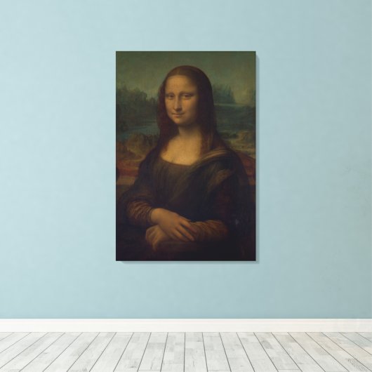Mona Lisa Canvas Afdruk (Insitu (Houten vloer))
