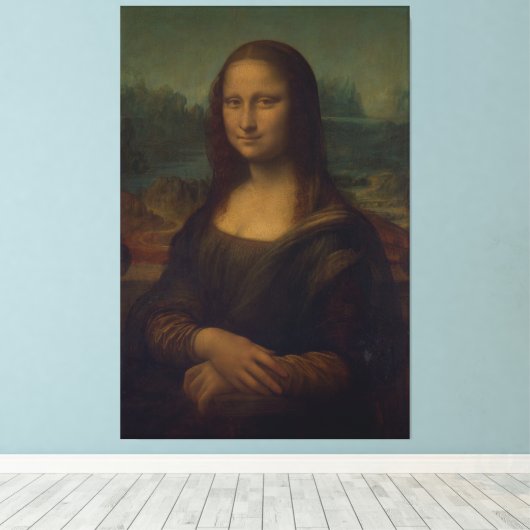 Mona Lisa Canvas Afdruk (Insitu (Houten vloer))