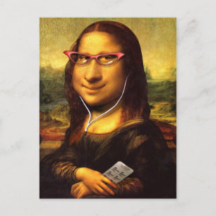 Mona Lisa Caricature Briefkaart
