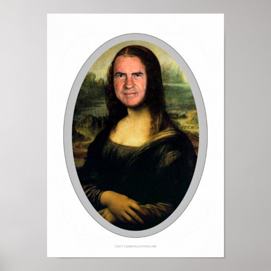 Mona Lisa Carnival Cutout Poster (Voorkant)