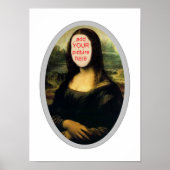 Mona Lisa Carnival Cutout Poster (Voorkant)