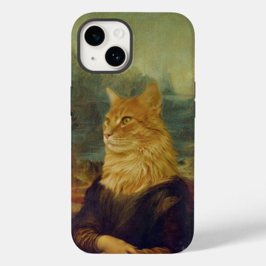 Mona Lisa Cat Case-Mate iPhone Case (Achterkant)
