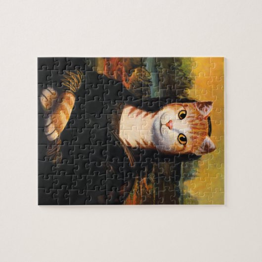 Mona Lisa Cat Legpuzzel (Horizontaal)