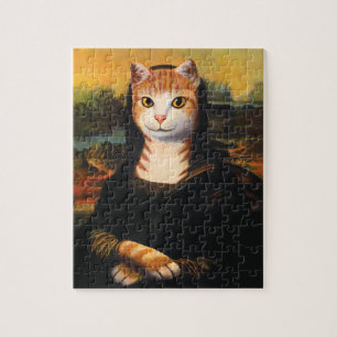 Mona Lisa Cat Legpuzzel