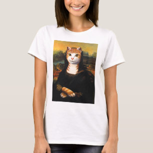 Mona Lisa Cat T-shirt