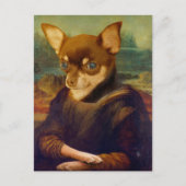 Mona Lisa Chihuahua - Gioconda Chihuahua Posrcard Briefkaart (Voorkant)