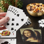 Mona Lisa close-up door Leonardo da Vinci Pokerkaarten (Insitu)