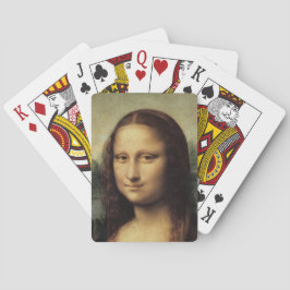 Mona Lisa close-up door Leonardo da Vinci Pokerkaarten