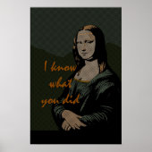 Mona Lisa Comic Book Stijl Poster (Voorkant)