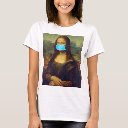 Mona Lisa covid19 T-shirt (Voorkant)