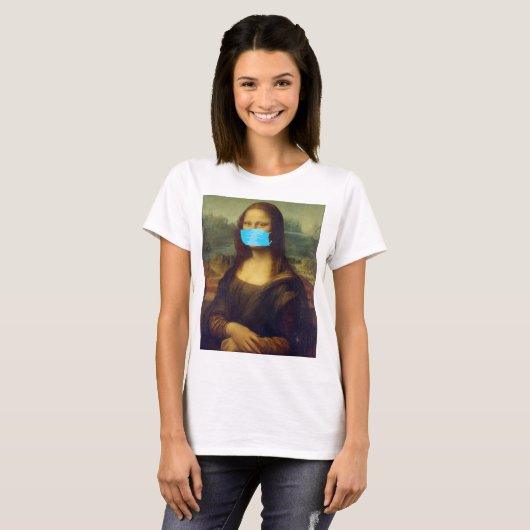 Mona Lisa covid19 T-shirt (Voorkant volledig)