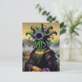 Mona Lisa Cthulhu Briefkaart (Staand voorkant)